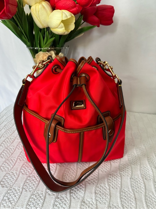 Dooney & Bourke Handbags - Dooney & Bourke EUC Wayfarer red bucket bag